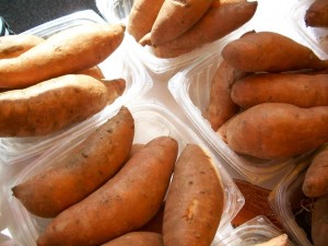My new favorite food and healthy carb: sweet potatoes!