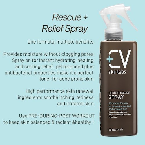 Rescue + Relief Spray at the gym